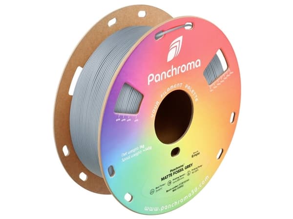 Polymaker CA04020 Panchroma™ Matte Filament PLA-plast Mat, med lavere kunststofindhold 1.75 mm 1000 g Fossil Grey, Grå 1 stk