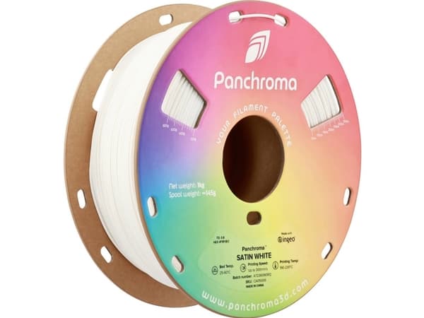 Polymaker CA05009 Panchroma™ Satin Filament PLA-plast Satineret, høj grad af stivhed 1.75 mm 1000 g Hvid 1 stk