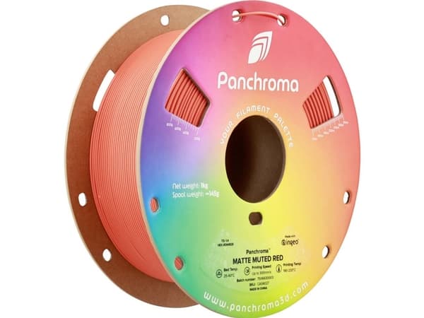 Polymaker CA04027 Panchroma™ Matte Filament PLA-plast Mat, med lavere kunststofindhold 1.75 mm 1000 g Muted Red, Rød 1 stk