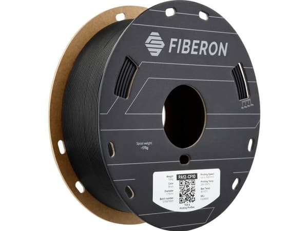 Polymaker FG04001 Fiberon™ PA12-CF10 Filament PA12-CF Kulfiberforstærket 1.75 mm 500 g Sort 1 stk