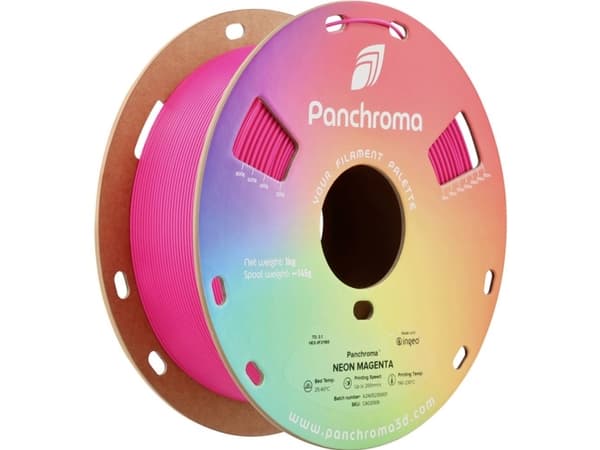 Polymaker CA02009 Panchroma™ Neon Filament PLA-plast Fluorescerende, Farveskift 1.75 mm 1000 g Neon Magenta (fluorescerende) 1 stk