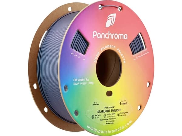 Polymaker CA02022 Panchroma™ Starlight Filament PLA-plast Flerfarvet, Farveskift 1.75 mm 1000 g Starlight Twilight, Blå 1 stk