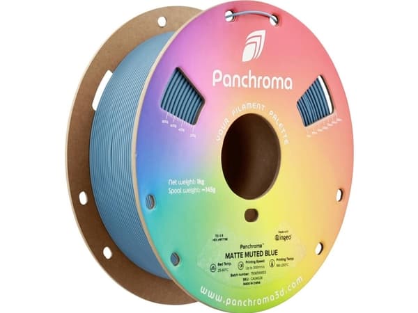 Polymaker CA04024 Panchroma™ Matte Filament PLA-plast Mat, med lavere kunststofindhold 1.75 mm 1000 g Muted Blue, Blå 1 stk