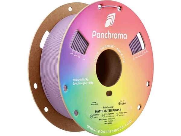 Polymaker CA04026 Panchroma™ Matte Filament PLA-plast Mat, med lavere kunststofindhold 1.75 mm 1000 g Muted Purple, Lilla 1 stk