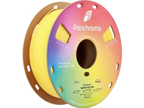Polymaker CA05010 Panchroma™ Satin Filament PLA-plast Satineret, høj grad af stivhed 1.75 mm 1000 g Gul 1 stk