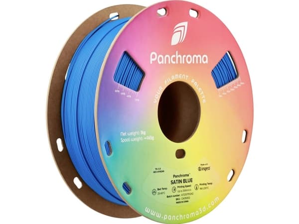 Polymaker CA05002 Panchroma™ Satin Filament PLA-plast Satin, hög styvhet 1,75 mm 1000 g Blå , Blå, Satin blue 1 st