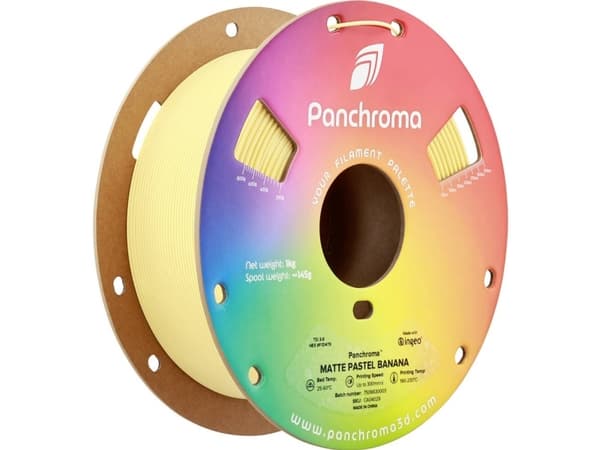 Polymaker CA04029 Panchroma™ Matte Filament PLA-plast Mat, med lavere kunststofindhold 1.75 mm 1000 g Pastel Banana, Gul 1 stk