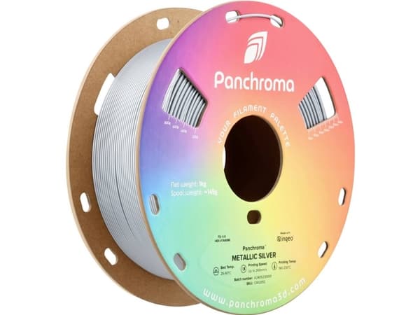 Polymaker CA02012 Panchroma™ Metallic Filament PLA-plast Flerfarvet 1.75 mm 1000 g Sølv, Metallic 1 stk