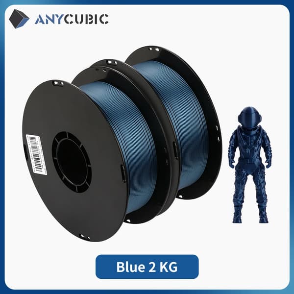 3D-skrivarfilament, PLA-material, 2 kg vikt,Blå 2 kg