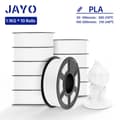 Miniatyrbillede 2 af 2: 3D-printer filament, ABS hvid 10KG, PETG sort 11KG,PLA Hvid 11KG