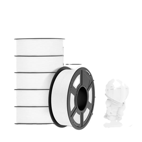 3D-printer filament, ABS hvid 10KG, PETG sort 11KG,PLA Hvid 11KG