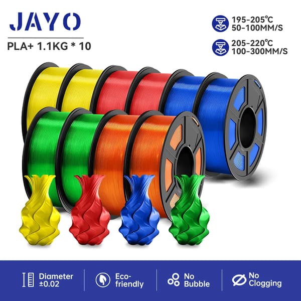 3D-printer filament, 1,75 mm diameter, miljøvenligt materiale,PLA PLUS-10TP MIX04