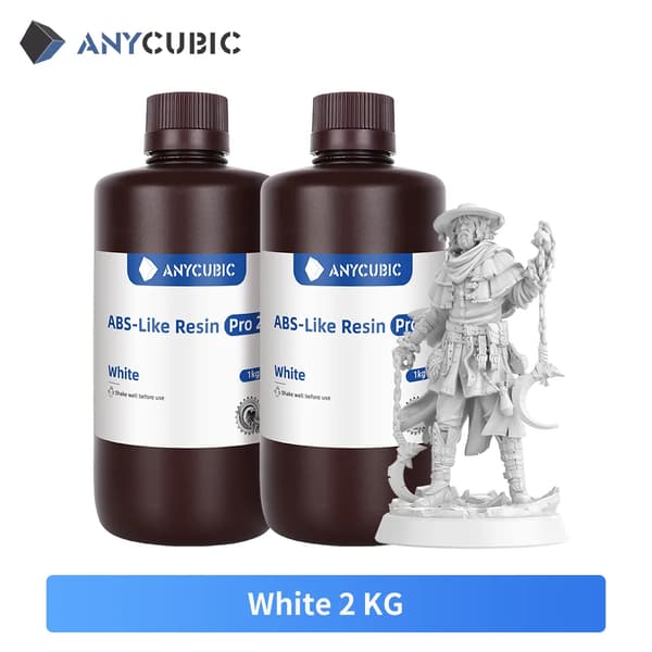 3D-skrivarharpiks, hög UV-motståndskraft, utmärkta mekaniska egenskaper,Vit-2kg