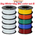 Pikkukuva 2 / 2: PETG 3D Filamentti, 1,75 mm Halkaisija, 10 kg Kokonaispaino,PETG E