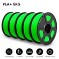Miniatyrbillede 2 af 2: PLA+ Filament, 1,75 mm Diameter, 100% Boblefri,PLA PLUS Grøn 5