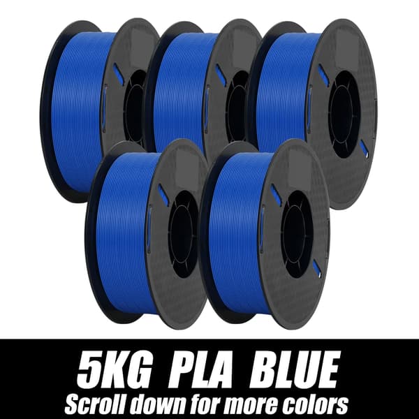 3D-skrivarfilament, 1,75 mm diameter, stark bindning,PLA BLÅ 5KG