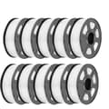 Miniatyrbillede 1 af 2: 3D-printer filament, PLA-materiale, 1,75 mm diameter,PLA MATTE Hvid