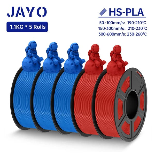 JAYO PLA Filament, 1,1 kg Høj Hastighed, 1,75 mm Diameter,HS-PLA 2RD 3BL
