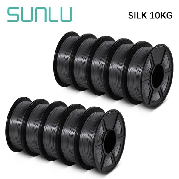 PLA+ Silke 3D Filament, Miljövänlig, Hög Hållbarhet,SILK-10BK