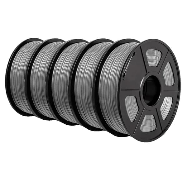 PLA+ Filament, 1,75 mm Diameter, 100% Bubbel Fritt,PLA PLUS Grå 5