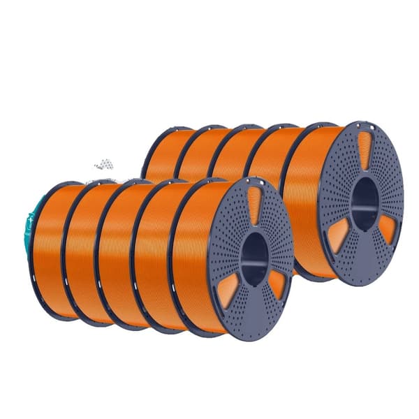 SUNLU PETG 3D-printer filament, høj sejhed, nul bobler,10KG Orange