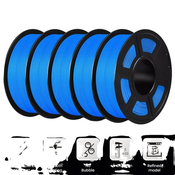 3D-utskriftsfilament, 1KG rulle, hög precision,Matte blå