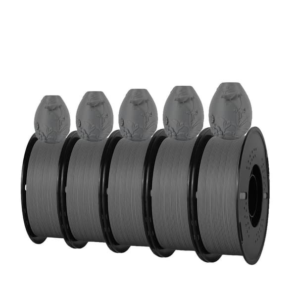 PLA Matte Filament, 1,75 mm Diameter, Miljøvenligt Materiale,PLA Mat GRÅ