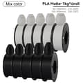 Miniatyrbild 2 av 2: PLA Matt Filament, 1,75 mm Diameter, Miljövänligt Material,PLA Matt WT BK