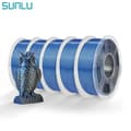 Miniatyrbillede 2 af 2: SUNLU 3D-printfilament, silkefinish, lav krympningsrate,DC sort blå