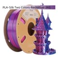 Miniatyrbild 2 av 2: Silk PLA-filament, dubbla färgalternativ, 3 kg vikt,Röd blå-3 kg