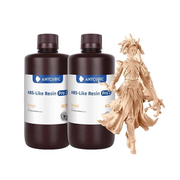 anycubic ABS Pro 2 Harpiks, Fotosensitiv Typ, 2kg Storleksalternativ,2 kg Beige