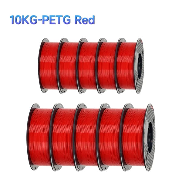 3D-utskriftsfilament, 1,75 mm diameter, 1 kg vikt,10KG PETG Röd