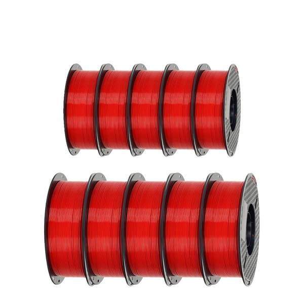 3D-utskriftsfilament, 1,75 mm diameter, 1 kg vikt,10KG PETG Röd