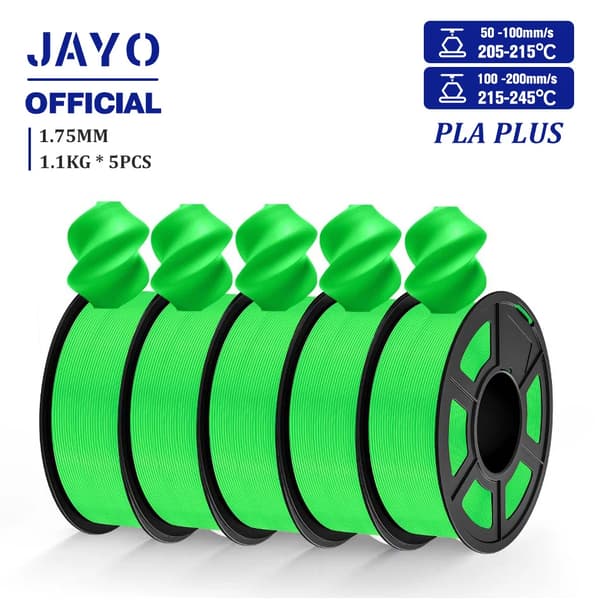 PLA Plus 3D Filament, 1,75 mm Diameter, 1,1 kg Vægt,PLA plus Grøn