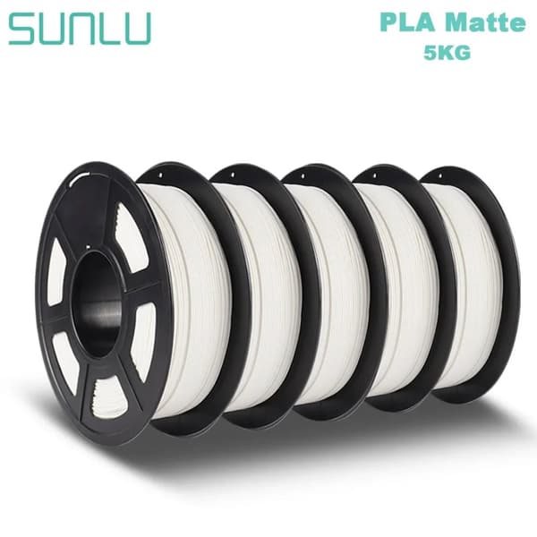 SUNLU 3D PLA Filament, 1KG/330m Længde, 1,75mm Diameter,PLA Mat-5WT