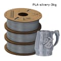 Miniatyrbild 2 av 2: 3D-utskriftsfilament, 1,75 mm diameter, 3 kg längd,Silver