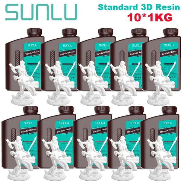 SUNLU 3D-tulostushartsi, 10KG Standard, vesipesuominaisuus,Vakio WT