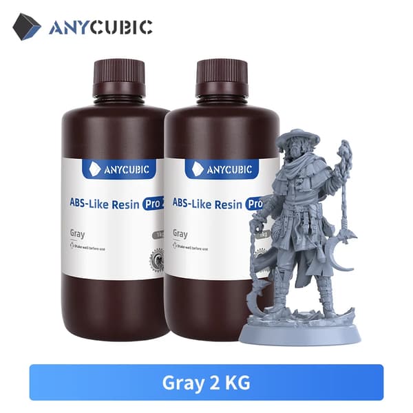 3D-skrivarharpiks, hög UV-motståndskraft, utmärkta mekaniska egenskaper,Grå-2kg
