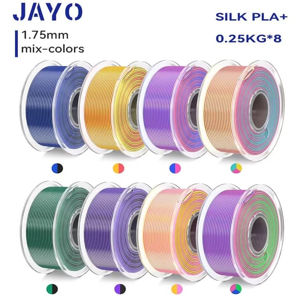 Silke 3D-skrivarfilament, 1,75 mm diameter, 320 meter längd,Typ 1