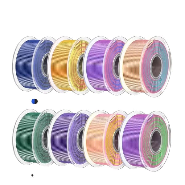 Silke 3D-skrivarfilament, 1,75 mm diameter, 320 meter längd,Typ 1