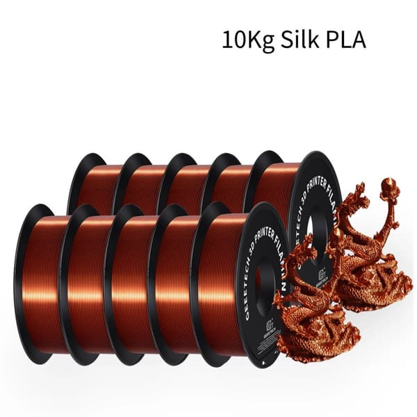 3D Silke PLA Filament, 1,75 mm Diameter, Hållbart och Biologiskt Nedbrytbart,Silkekopper