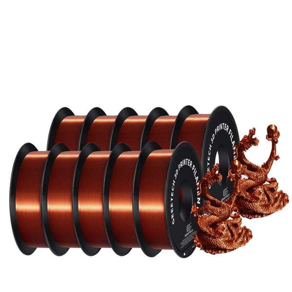 3D Silke PLA Filament, 1,75 mm Diameter, Hållbart och Biologiskt Nedbrytbart,Silkekopper