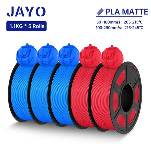 JAYO PLA Matt Filament, 1,75 mm Diameter, 1,1 kg Vikt,Playg 3bl 2rd