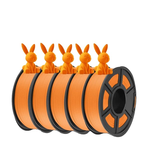 JAYO PLA Matt Filament, 1,75 mm Diameter, 1,1 kg Vikt,Playg Oranage 5,5 kg