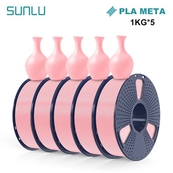 3D-utskriftsfilament, 1KG rulle, hög precision,META Sakura Rosa