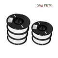 Miniatyrbillede 2 af 2: 3D-printer filament, 5 kg PETG, livlige farvemuligheder,PETG 5kg Hvid