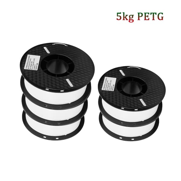 3D-printer filament, 5 kg PETG, livlige farvemuligheder,PETG 5kg Hvid