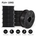 Miniatyrbillede 2 af 2: 3D-printer filament, PLA-materiale, 1,75 mm diameter,PLA PLUS Sort