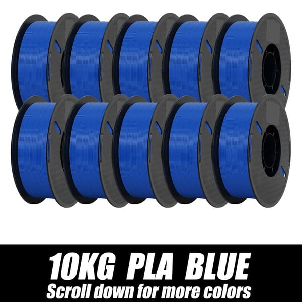 3D-skrivarfilament, 1,75 mm diameter, stark bindning,PLA BLÅ 10KG