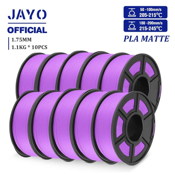 PLA Matt Filament, 1,75 mm Diameter, Slät Matt Yta,PLA YG Lila 11kg